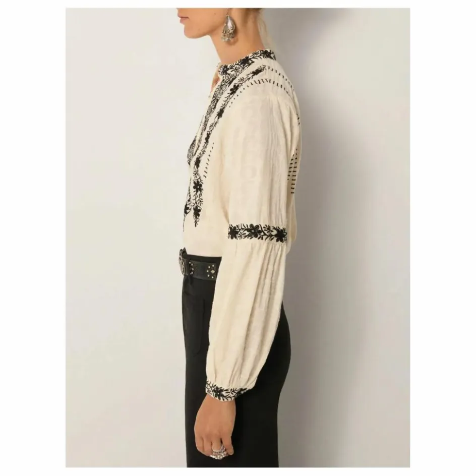 Sale Maison Hotel Blouse Orchid Bruna | Blanc