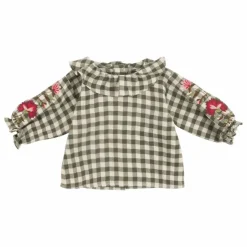 Babe & Tess Blouse Petite Vichy || Blouses, T-Shirts
