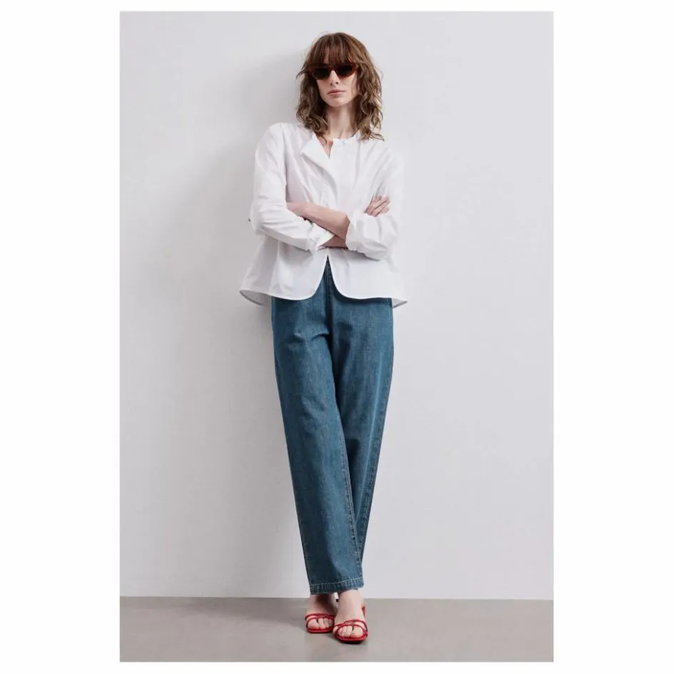 Pomandère Blouse Popeline de Coton ||Femme Blouses, Chemises