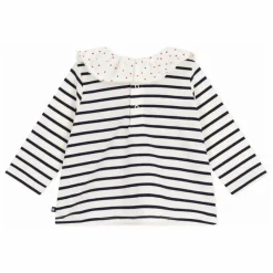 Hot Blouse Rayée Col Cœurs Coton Bio | Blouses, T-Shirts