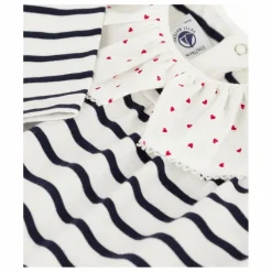 Hot Blouse Rayée Col Cœurs Coton Bio | Blouses, T-Shirts