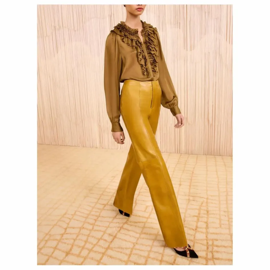 Ulla Johnson Blouse Rouen Soie | Bronze