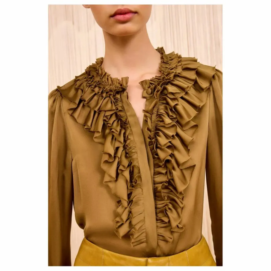 Ulla Johnson Blouse Rouen Soie | Bronze