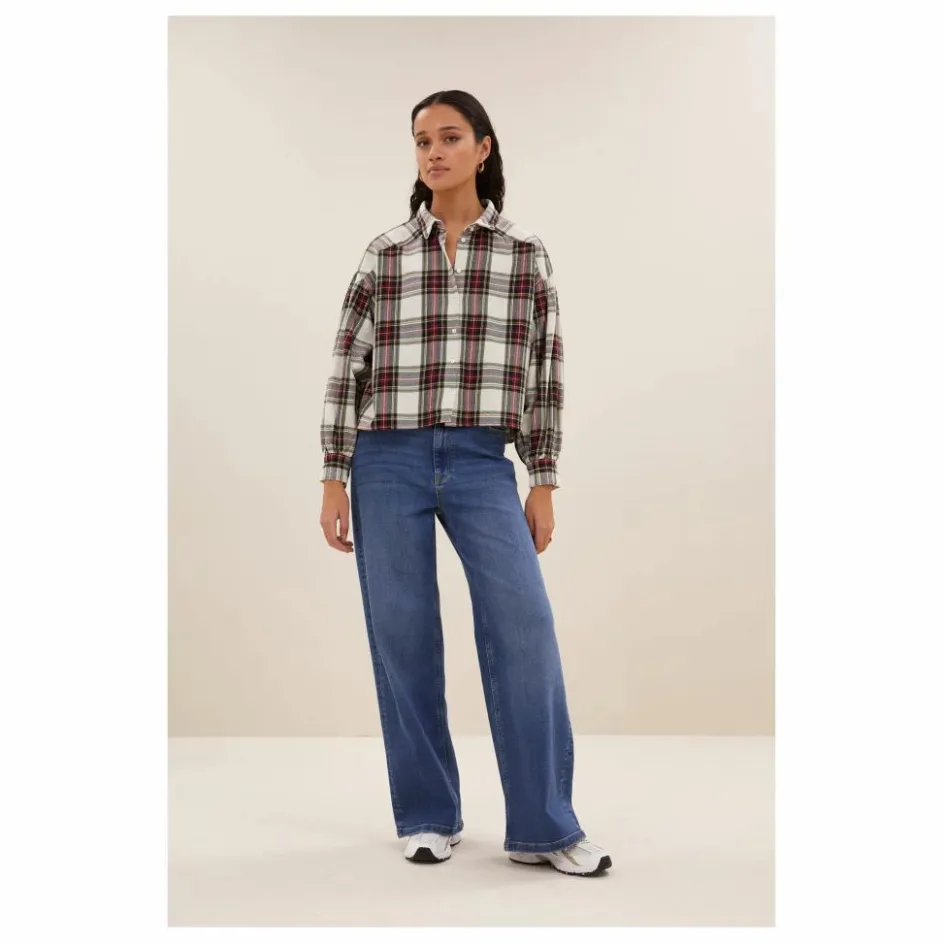 By Bar Blouse Sarah Carreaux ||Femme Blouses, Chemises