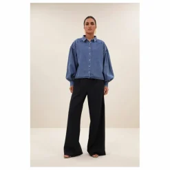 New By Bar Blouse Sarah | Denim