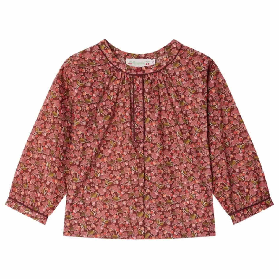 Enfant Bonpoint Blouses, T-Shirts|Blouses, T-Shirts*Blouse Saxo Liberty Coton Bio |