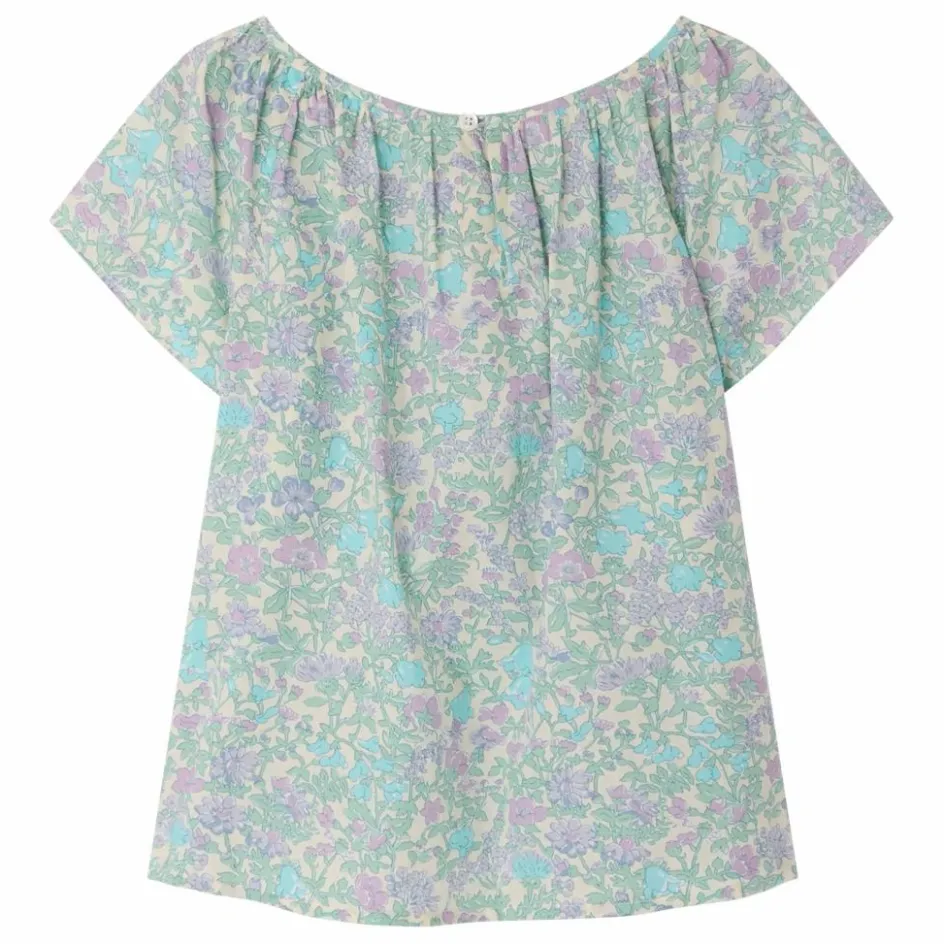 Bonpoint Blouse Smockée Grenade Liberty Coton Bio ||Enfant Blouses, T-Shirts|Blouses, T-Shirts