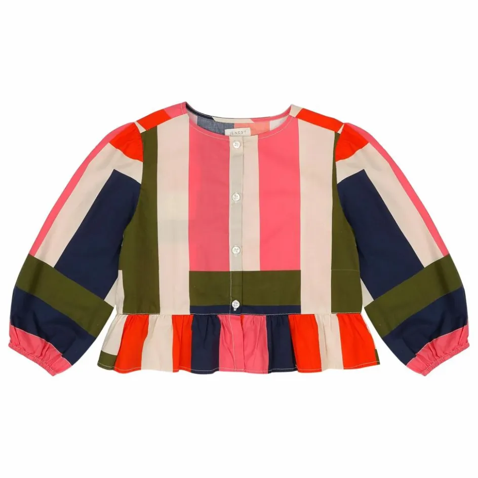 Jenest Blouse Sofie Rayée Popeline ||Enfant Blouses, T-Shirts