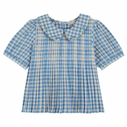 Enfant Emile et Ida Blouses, T-Shirts*Blouse Swockée Vichy Lagon |