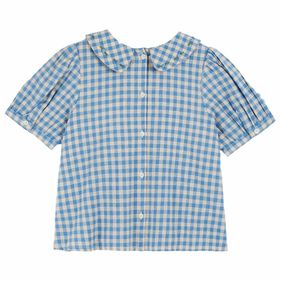 Enfant Emile et Ida Blouses, T-Shirts*Blouse Swockée Vichy Lagon |