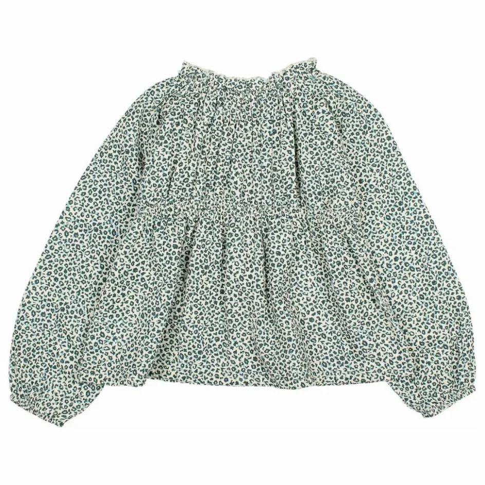 Online Búho Blouse Volants | Vert Cèdre