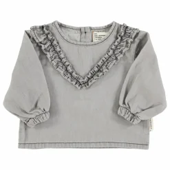 Piupiuchick Blouse Volants Chambray ||Enfant Blouses, T-Shirts