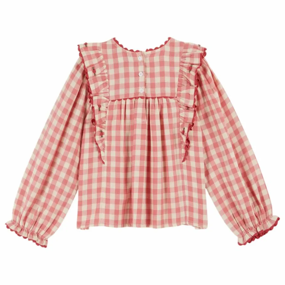 Hot Blouse Volants Vichy | Enfant Blouses, T-Shirts|Blouses, T-Shirts