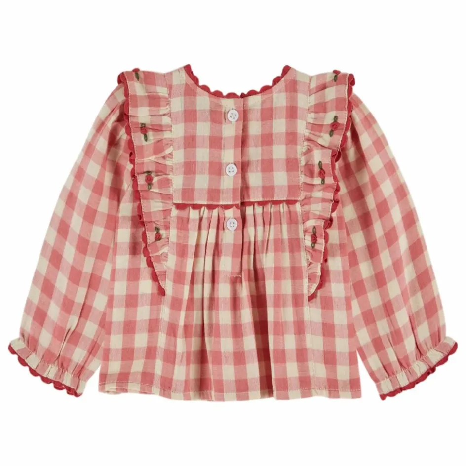 Hot Blouse Volants Vichy | Enfant Blouses, T-Shirts|Blouses, T-Shirts
