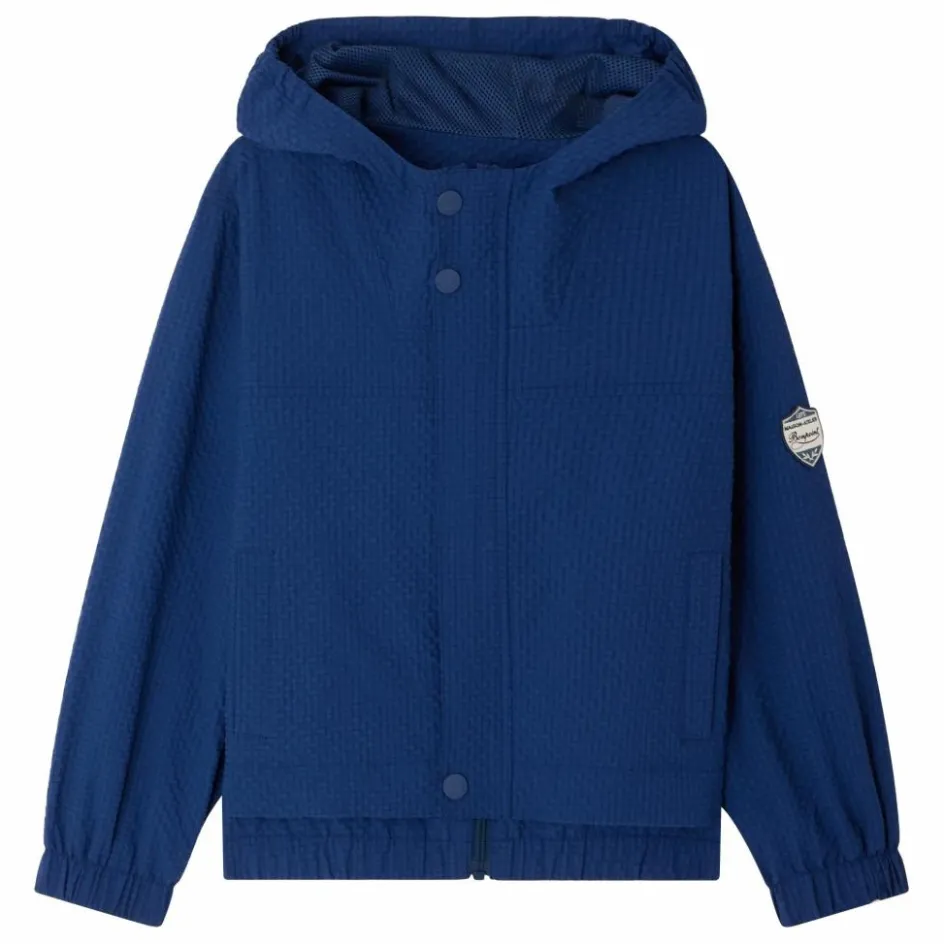 Enfant Bonpoint Manteaux, Blousons|Manteaux, Vestes*Blouson à Capuche Lenny Carreaux Seersucker Fibres Recyclées |