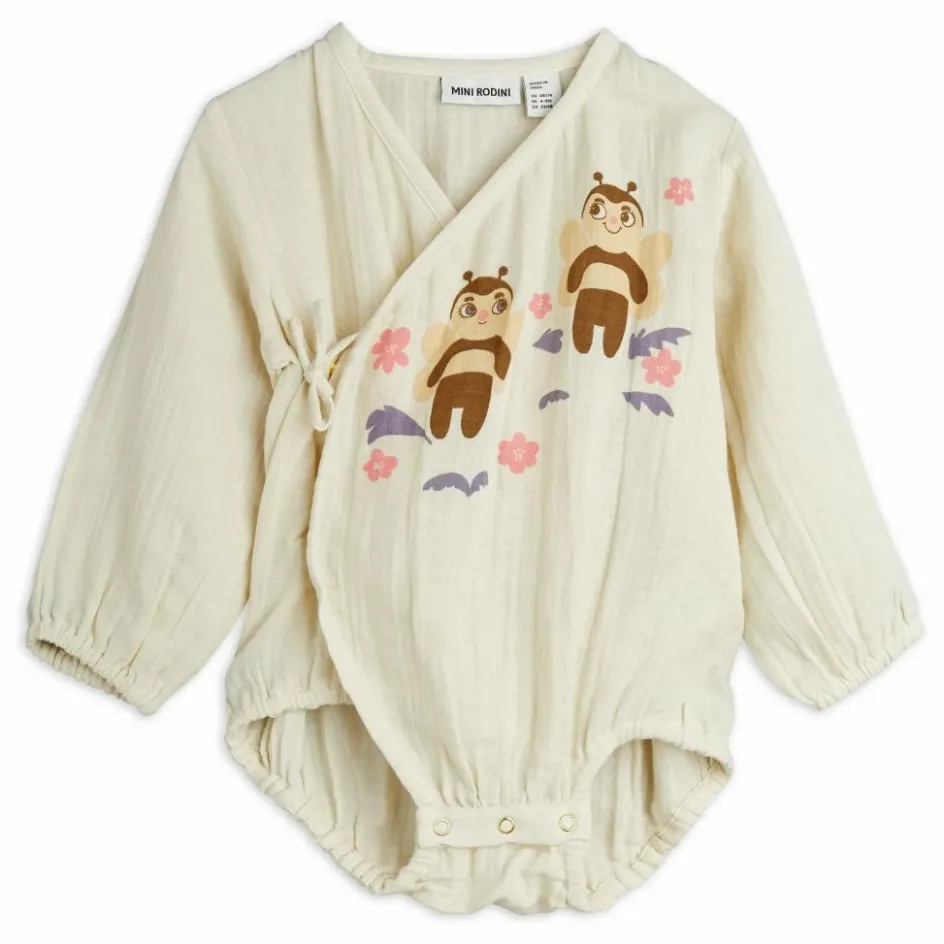 Online Mini Rodini Body Bee Coton Bio | Ecru