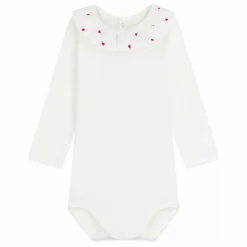 Petit Bateau Body Col Volants Cœurs Coton Bio || Pyjamas Et Bodies|Premières Tenues