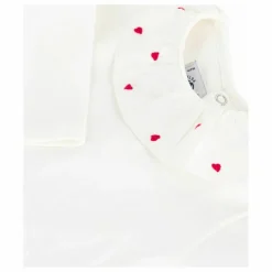 Petit Bateau Body Col Volants Cœurs Coton Bio || Pyjamas Et Bodies|Premières Tenues