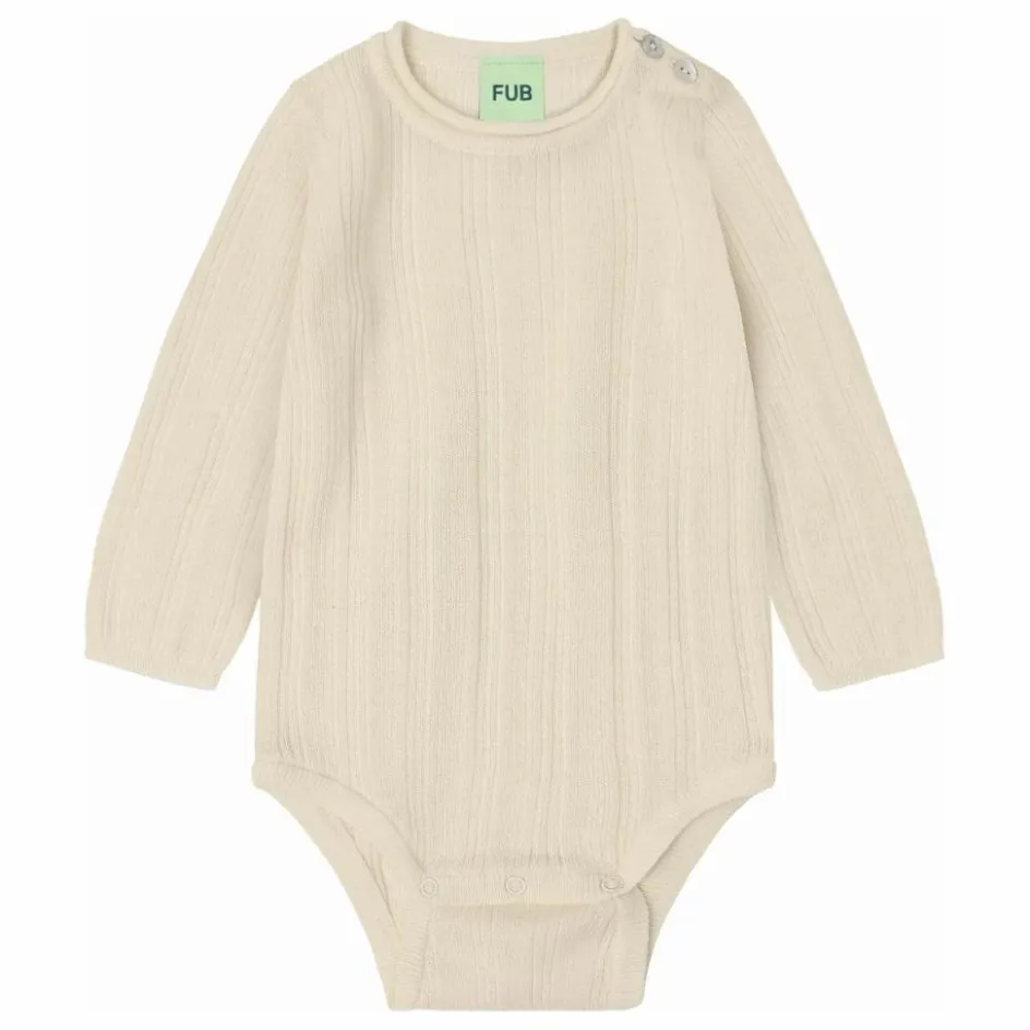 FUB Body Côtelé Laine de Mérinos | Ecru
