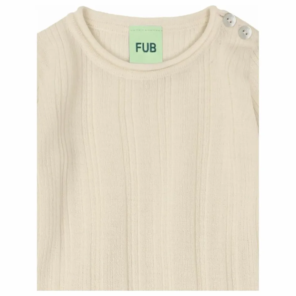 FUB Body Côtelé Laine de Mérinos | Ecru