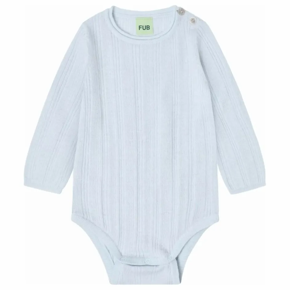 New FUB Body Côtelé Laine de Mérinos | Bleu pâle