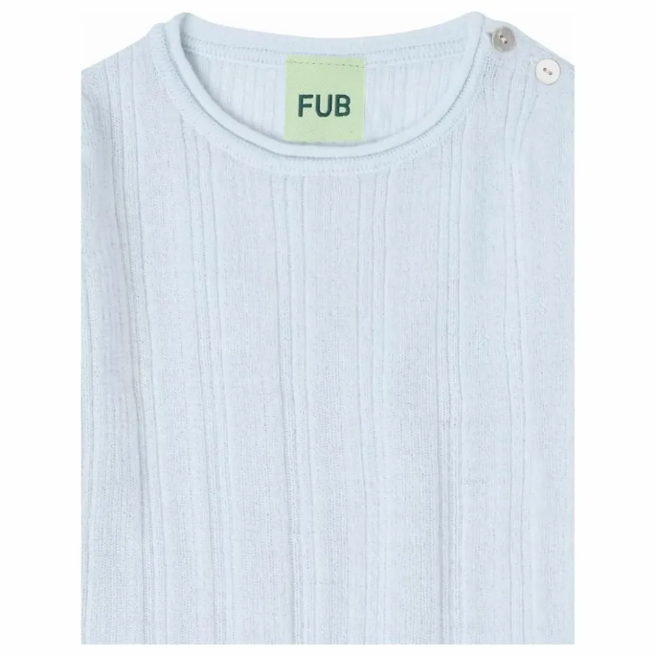 New FUB Body Côtelé Laine de Mérinos | Bleu pâle