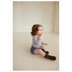 Sale Body Côtelé Marinière Maille Extra Fine Laine Mérinos | Pyjamas Et Bodies|Premières Tenues