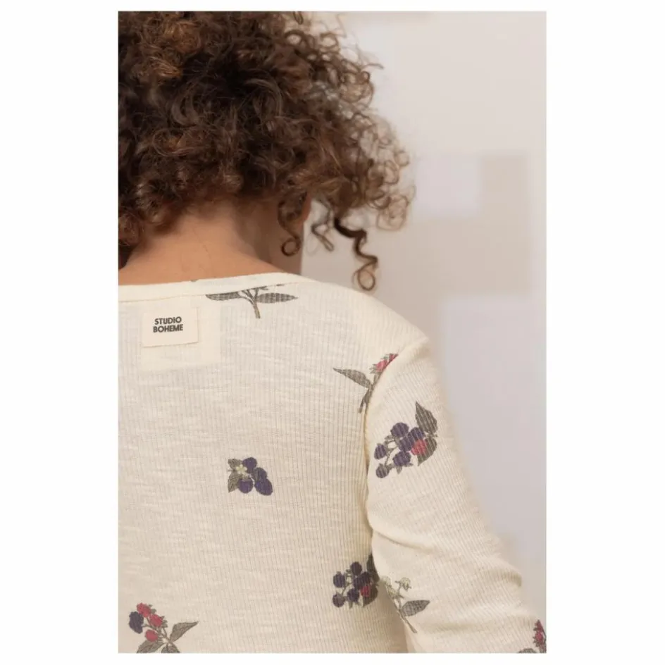 Studio Bohème Bodies, Combinaisons|Bodies, Combinaisons*Body Côtelé Woody Mûres Coton Bio |