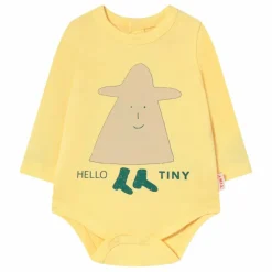 New Tinycottons Body Hello Tiny Coton Bio | Jaune