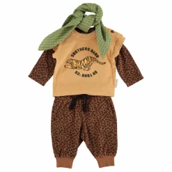 Piupiuchick Body Léopard Eponge Coton Bio || Pyjamas Et Bodies|Premières Tenues