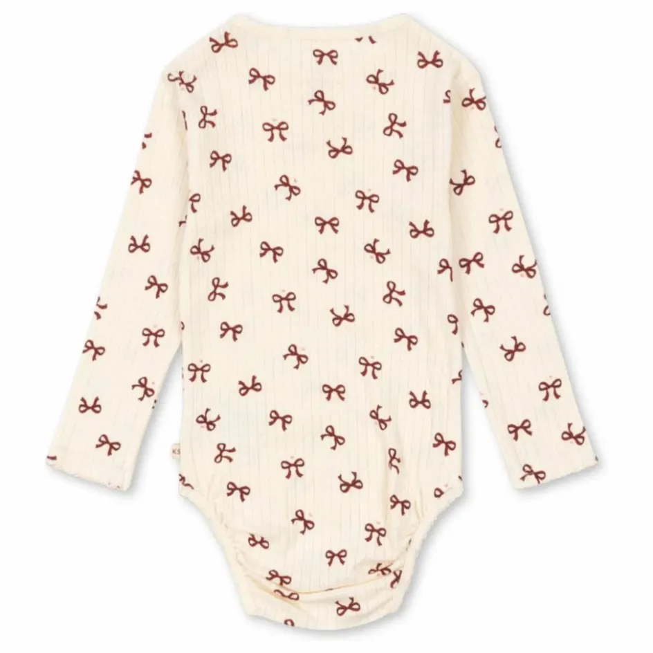 Konges Sløjd Body Minnie Nœuds Pointelle Coton Bio || Bodies, Combinaisons|Combinaisons Et Bodies