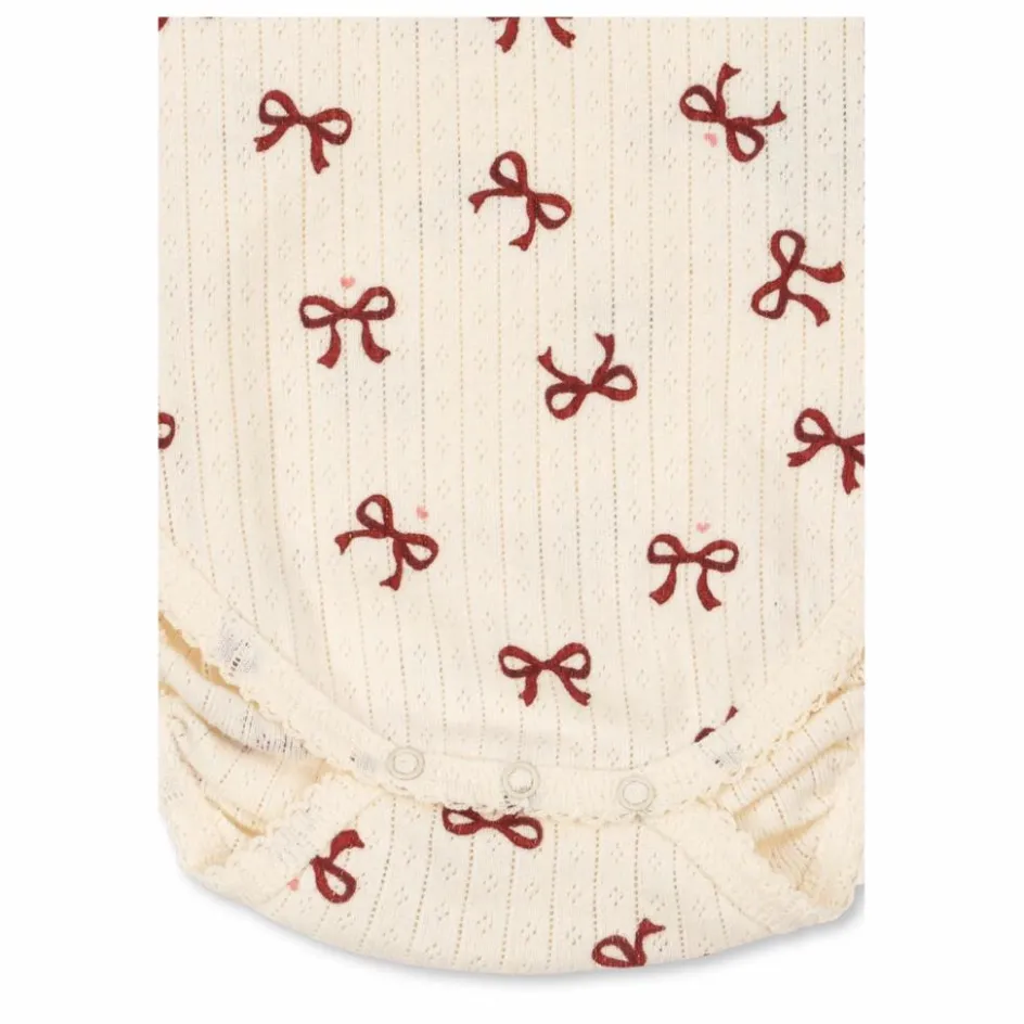 Konges Sløjd Body Minnie Nœuds Pointelle Coton Bio || Bodies, Combinaisons|Combinaisons Et Bodies
