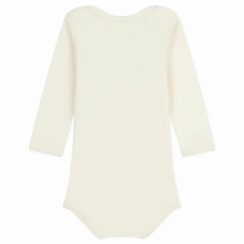 Sale Petit Bateau Body Uni Laine | Ecru