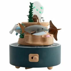Discount Boite à musique en bois Poissons Musique|Boites À Musique