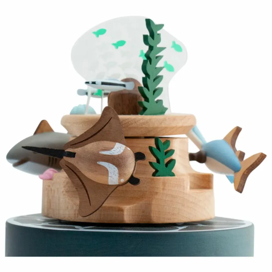 Discount Boite à musique en bois Poissons Musique|Boites À Musique