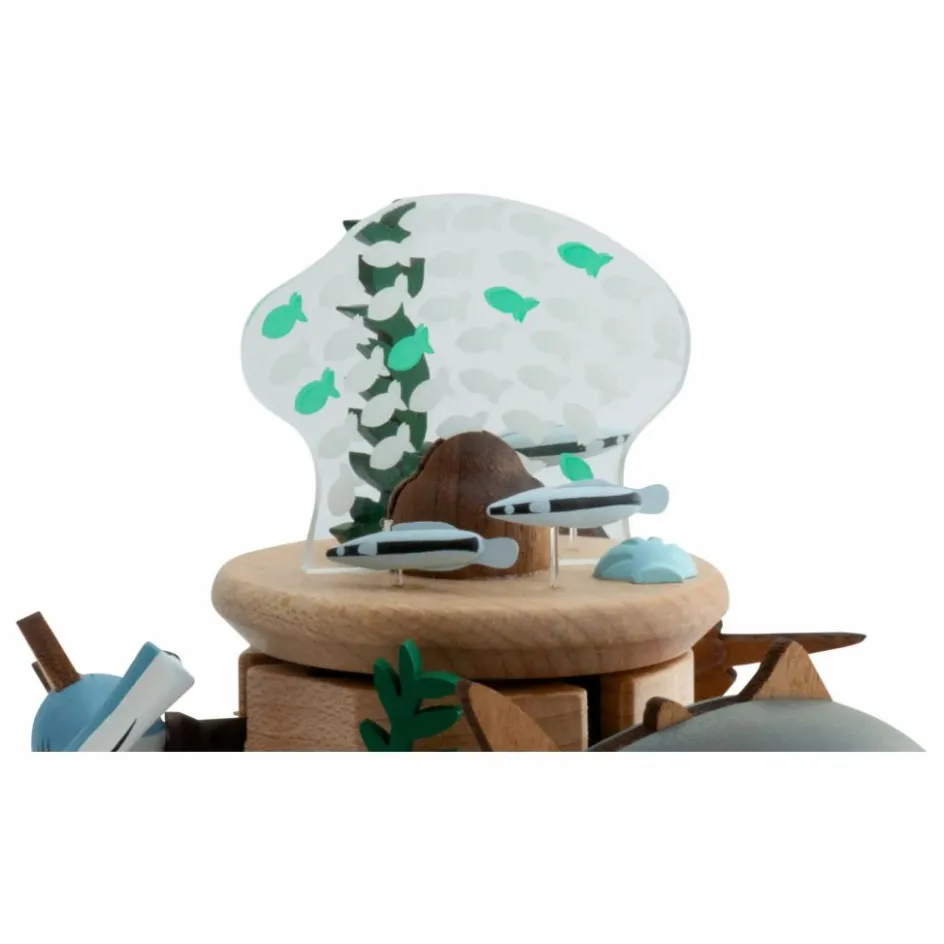 Discount Boite à musique en bois Poissons Musique|Boites À Musique