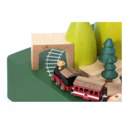 Discount Wooderful life Boite à musique en bois Train au Printemps Multicolore