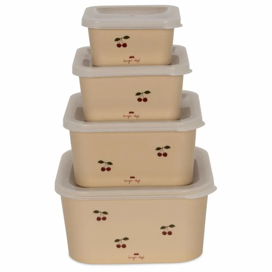 Enfant Konges Sløjd Vaisselle Enfant|Art De La Table*Boites de conservation Cherry - Set de 4 |