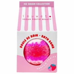 Inuwet Bombe de bain Ice cream fraise - 120 g|Enfant Soins Du Corps|Soins Du Corps