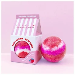 Inuwet Bombe de bain Ice cream fraise - 120 g|Enfant Soins Du Corps|Soins Du Corps