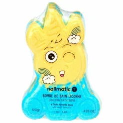 Nailmatic Kids Bombe de bain Licorne Bleue - 120g|Enfant Soins Du Corps|Soins Du Corps