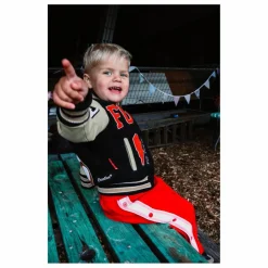 Enfant Fille Garçon Manteaux, Blousons*Bomber Awesome Letterman à Ecussons Cuir |