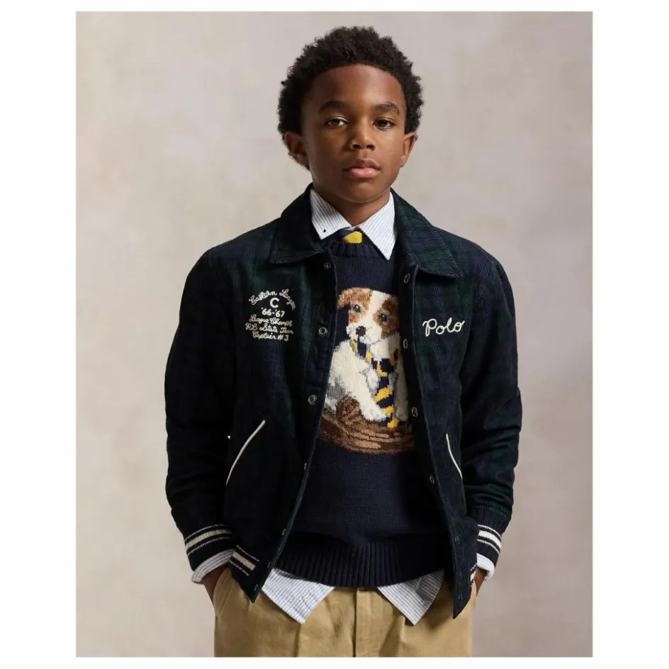 Ralph Lauren Bomber Carreaux ||Enfant Manteaux, Blousons|Manteaux, Blousons