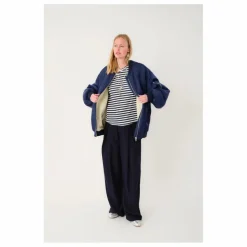 New Lollys Laundry Bomber Lila | Bleu marine