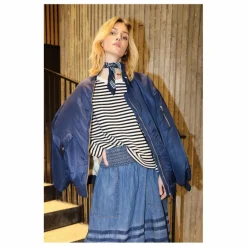 New Lollys Laundry Bomber Lila | Bleu marine