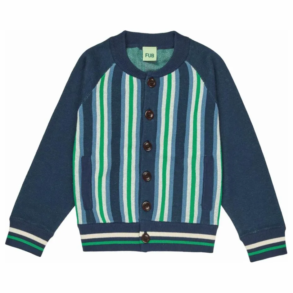 Discount FUB Bomber Maille Fine Coton Bio | Bleu marine