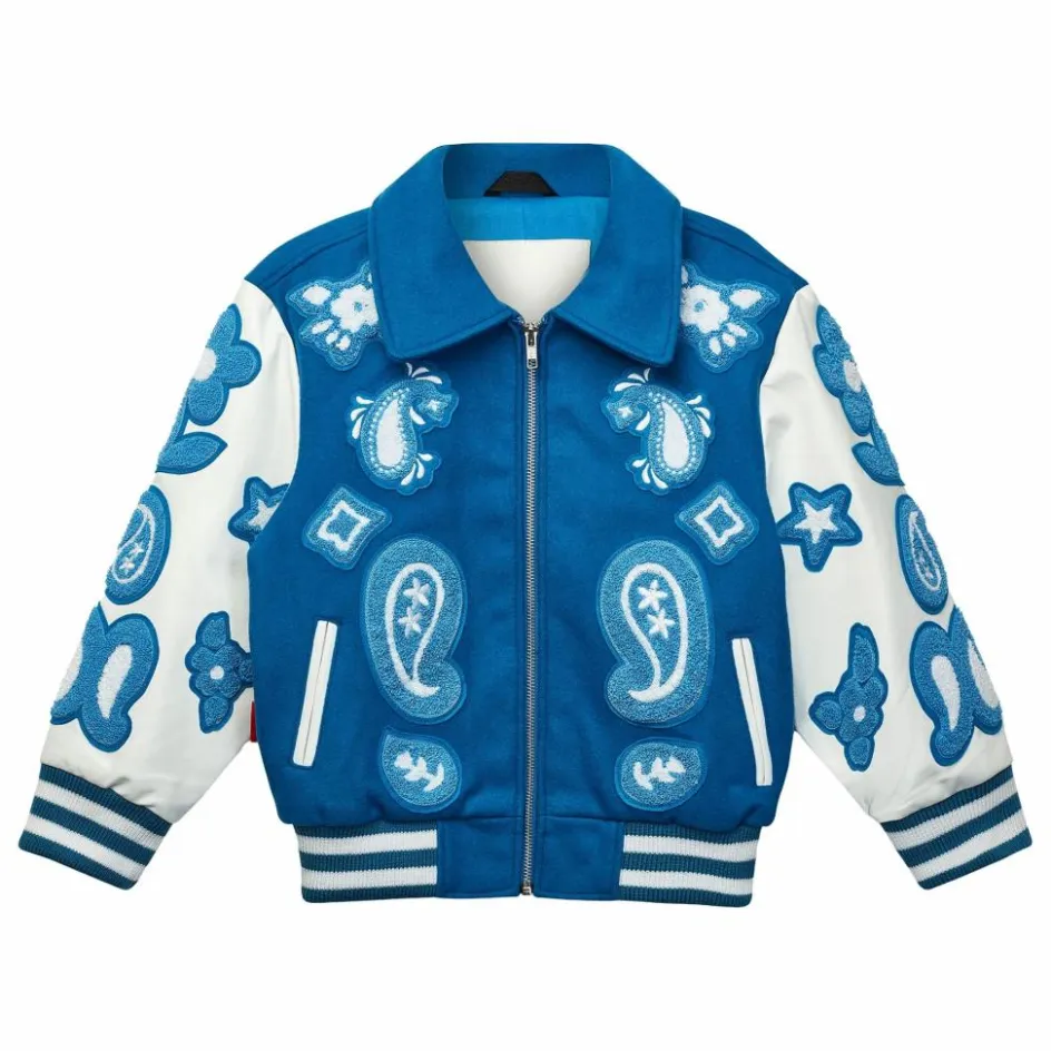 Enfant Fille Garçon Manteaux, Blousons|Manteaux, Blousons*Bomber Paisley Laine et Cuir |
