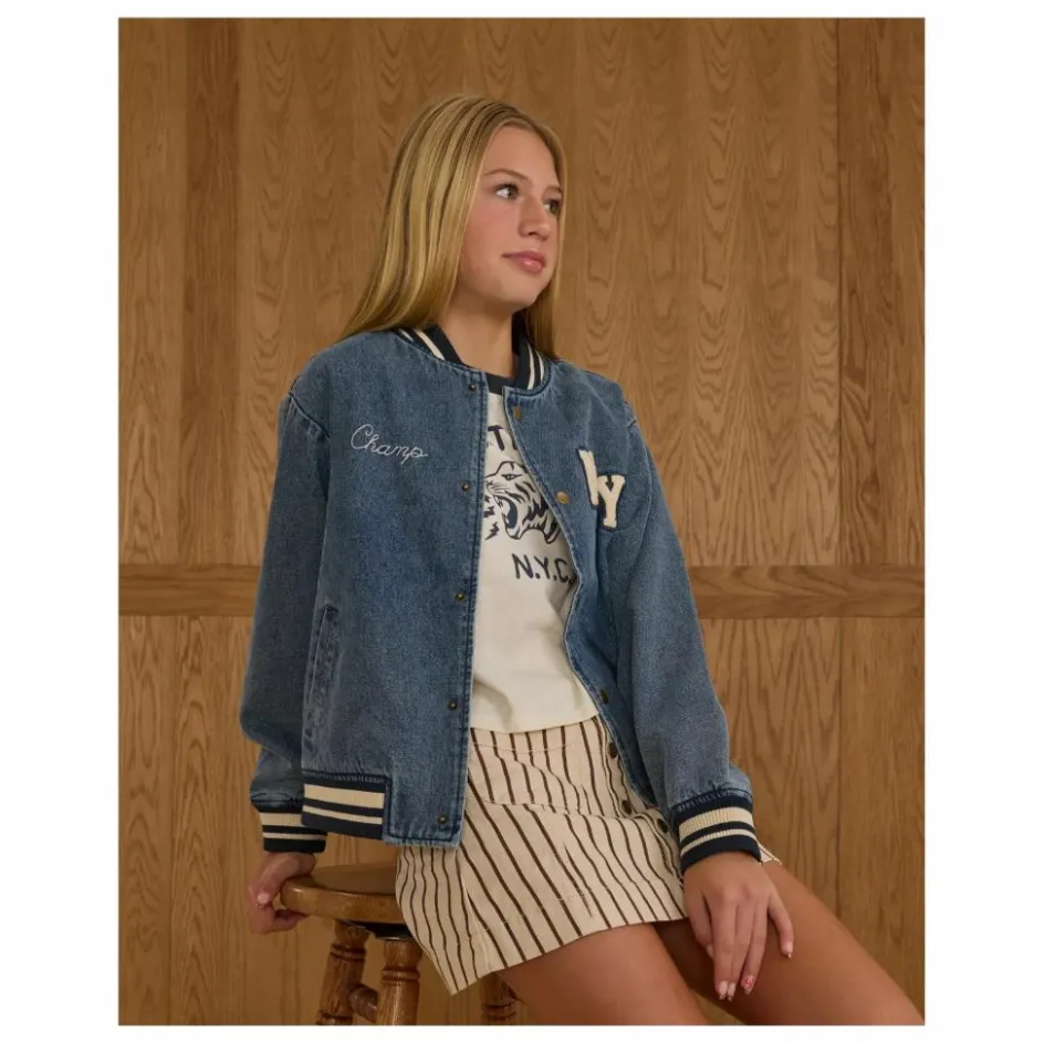 Rylee + Cru Bomber Varsity ||Enfant Manteaux, Vestes|Manteaux, Blousons