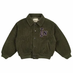 Clearance the new society Bomber Velours Côtelé Mikel | Vert foncé