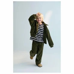 Clearance the new society Bomber Velours Côtelé Mikel | Vert foncé